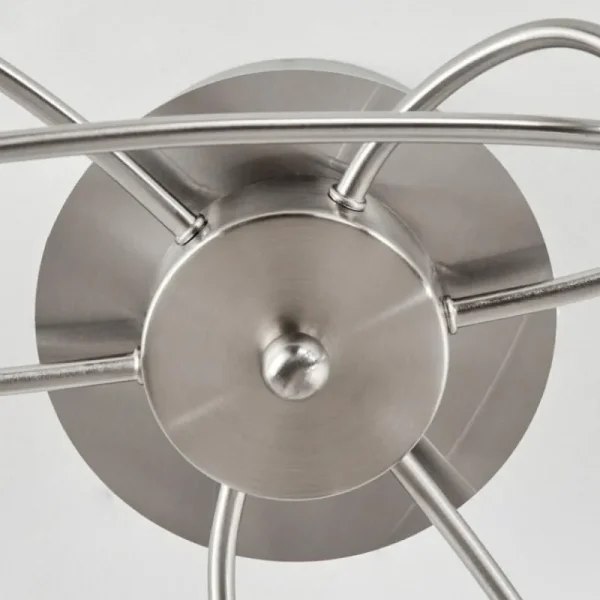 hofstein Plafonnier Frans LED Nickel mat, 1 lumière* Lampes Modernes