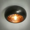 hofstein Plafonnier Gralhos Argent Oxydé, Noir, 1 lumière* Lampes Modernes