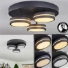 hofstein Plafonnier Huallilemu LED Noir, 3 lumières* Lampes Modernes