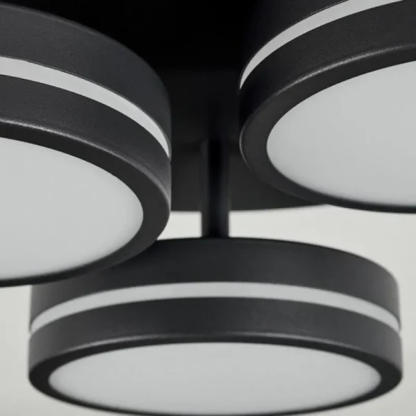 hofstein Plafonnier Huallilemu LED Noir, 3 lumières* Lampes Modernes