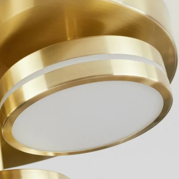 hofstein Plafonnier Huallilemu LED Laiton, 3 lumières* Lampes Modernes