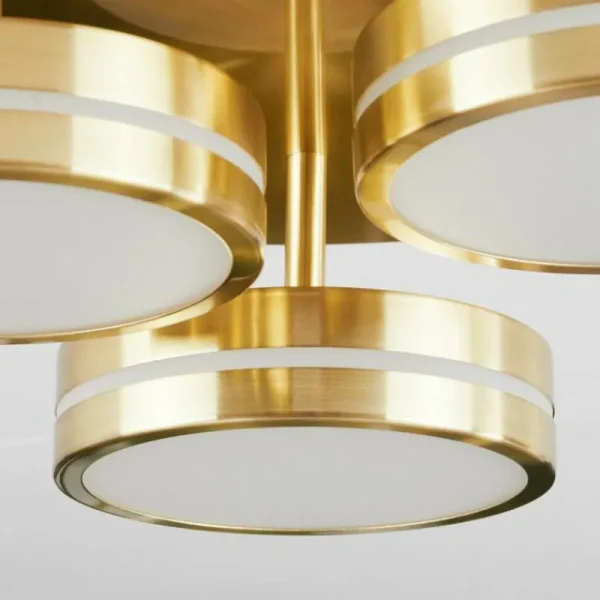 hofstein Plafonnier Huallilemu LED Laiton, 3 lumières* Lampes Modernes