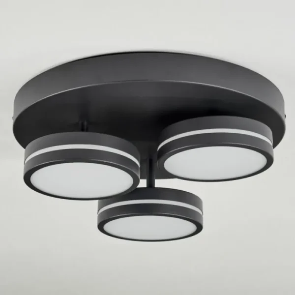 hofstein Plafonnier Huallilemu LED Noir, 3 lumières* Lampes Modernes