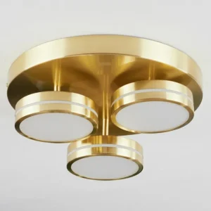 hofstein Plafonnier Huallilemu LED Laiton, 3 lumières* Lampes Modernes