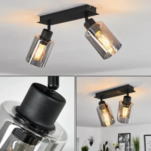 hofstein Plafonnier Hunouri Noir, 2 lumières* Lampes Modernes