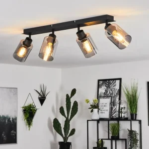 hofstein Plafonnier Hunouri Noir, 4 lumières* Lampes Modernes