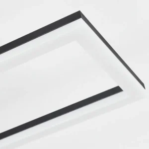 hofstein Plafonnier Hyacinthe LED Noir, 1 lumière, Télécommandes* Lampes Modernes