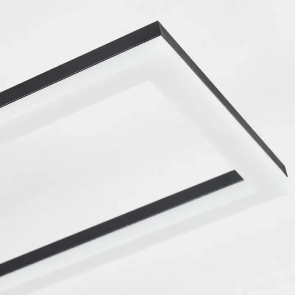 hofstein Plafonnier Hyacinthe LED Noir, 1 lumière, Télécommandes* Lampes Modernes
