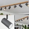 hofstein Plafonnier Javel Brun, Gris, Couleur bois, 6 lumières* Lampes Modernes