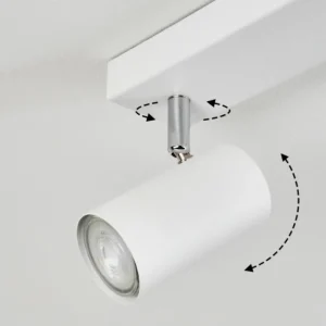 hofstein Plafonnier Javel Chrome, Blanc, 6 lumières* Lampes Modernes