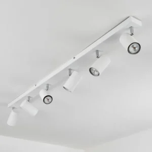 hofstein Plafonnier Javel Chrome, Blanc, 6 lumières* Lampes Modernes