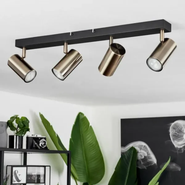 hofstein Plafonnier Javel Noir, 4 lumières* Lampes Modernes