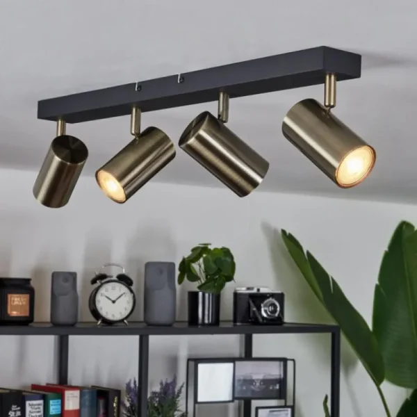 hofstein Plafonnier Javel Noir, 4 lumières* Lampes Modernes