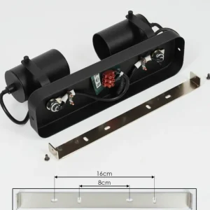 hofstein Plafonnier Kergus Noir, 2 lumières* Lampes Modernes