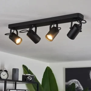 hofstein Plafonnier Kergus Noir, 4 lumières* Lampes Modernes
