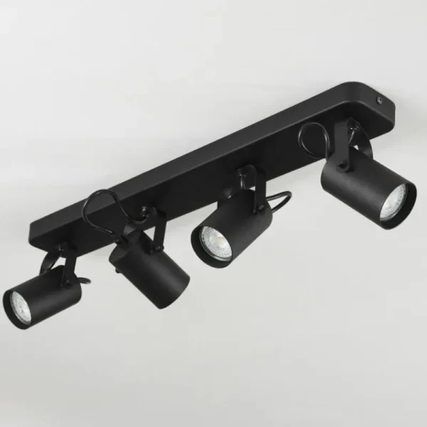 hofstein Plafonnier Kergus Noir, 4 lumières* Lampes Modernes