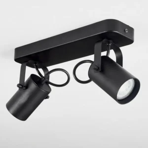 hofstein Plafonnier Kergus Noir, 2 lumières* Lampes Modernes