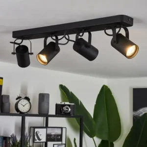 hofstein Plafonnier Kergus Noir, 4 lumières* Lampes Modernes