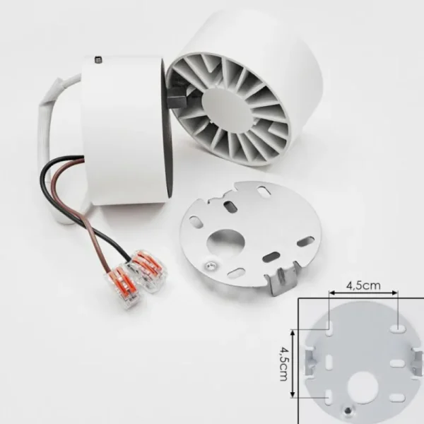 hofstein Plafonnier Laonsana LED Noir, Blanc, 1 lumière* Lampes Modernes