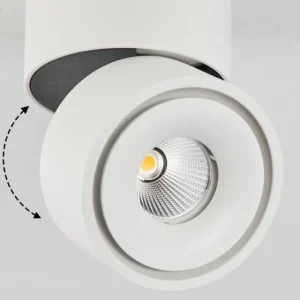 hofstein Plafonnier Laonsana LED Noir, Blanc, 1 lumière* Lampes Modernes