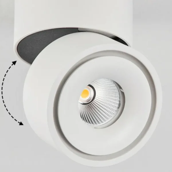 hofstein Plafonnier Laonsana LED Noir, Blanc, 1 lumière* Lampes Modernes