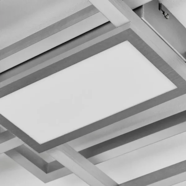 hofstein Plafonnier Longos LED Aluminium, 1 lumière* Lampes Modernes