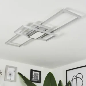 hofstein Plafonnier Longos LED Aluminium, 1 lumière* Lampes Modernes