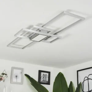 hofstein Plafonnier Longos LED Aluminium, 1 lumière* Lampes Modernes
