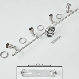 hofstein Plafonnier Lonquimay Nickel mat, 4 lumières* Lampes Modernes
