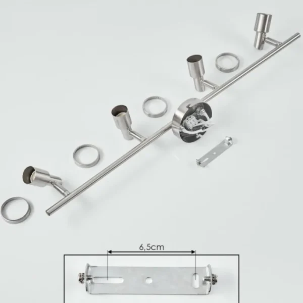 hofstein Plafonnier Lonquimay Nickel mat, 4 lumières* Lampes Modernes