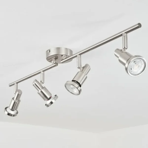 hofstein Plafonnier Lonquimay Nickel mat, 4 lumières* Lampes Modernes