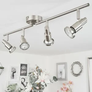 hofstein Plafonnier Lonquimay Nickel mat, 4 lumières* Lampes Modernes