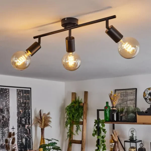 hofstein Plafonnier Maidford Noir, 3 lumières* Lampes Modernes