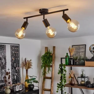hofstein Plafonnier Maidford Noir, 3 lumières* Lampes Modernes