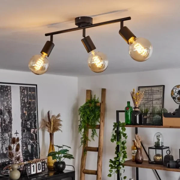 hofstein Plafonnier Maidford Noir, 3 lumières* Lampes Modernes