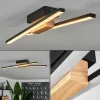 hofstein Plafonnier Meiral LED Bois clair, Noir, 2 lumières* Lampes Modernes