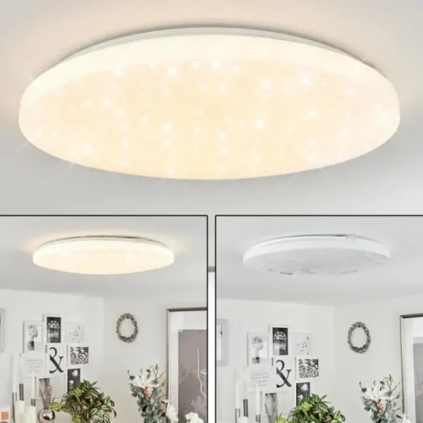 hofstein Plafonnier Melres LED Blanc, 1 lumière* Lampes Modernes