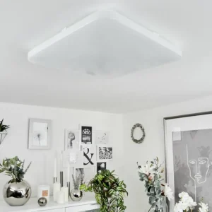 hofstein Plafonnier Melres LED Blanc, 1 lumière* Lampes Modernes