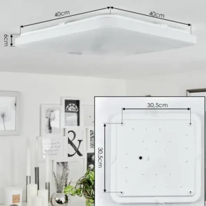 hofstein Plafonnier Melres LED Blanc, 1 lumière* Lampes Modernes