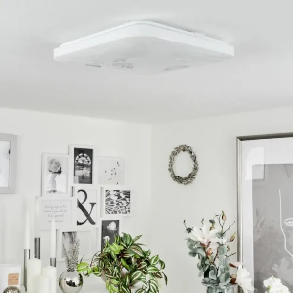 hofstein Plafonnier Melres LED Blanc, 1 lumière* Lampes Modernes
