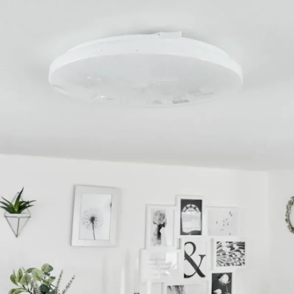 hofstein Plafonnier Melres LED Blanc, 1 lumière* Lampes Modernes
