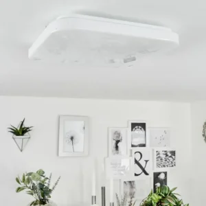 hofstein Plafonnier Melres LED Blanc, 1 lumière* Lampes Modernes