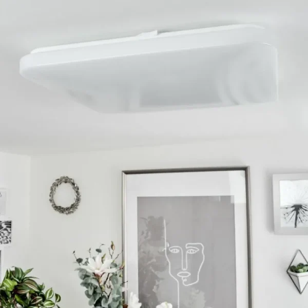 hofstein Plafonnier Melres LED Blanc, 1 lumière* Lampes Modernes