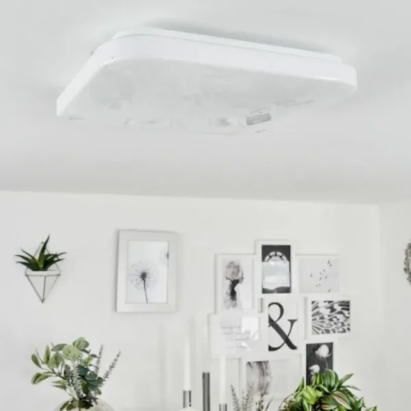 hofstein Plafonnier Melres LED Blanc, 1 lumière* Lampes Modernes