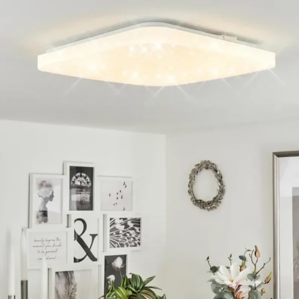 hofstein Plafonnier Melres LED Blanc, 1 lumière* Lampes Modernes