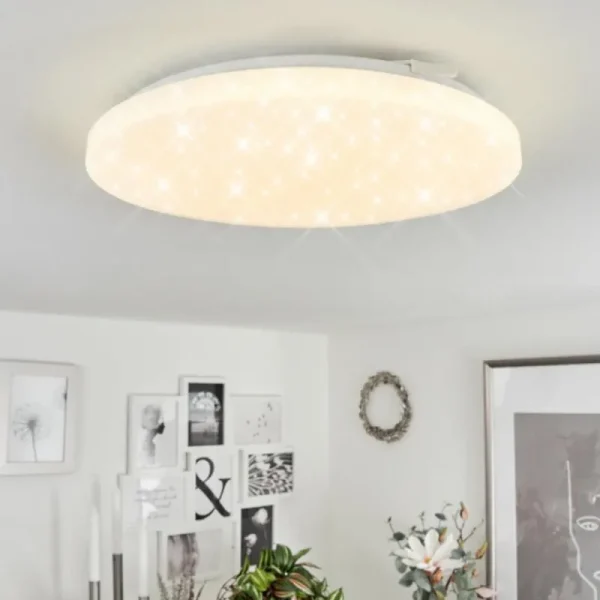hofstein Plafonnier Melres LED Blanc, 1 lumière* Lampes Modernes