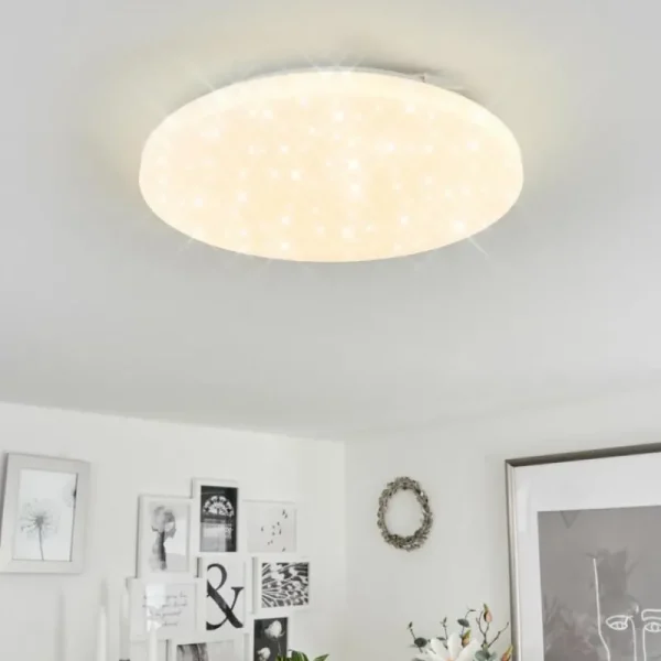 hofstein Plafonnier Melres LED Blanc, 1 lumière* Lampes Modernes