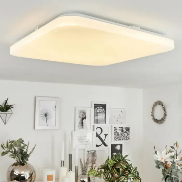 hofstein Plafonnier Melres LED Blanc, 1 lumière* Lampes Modernes