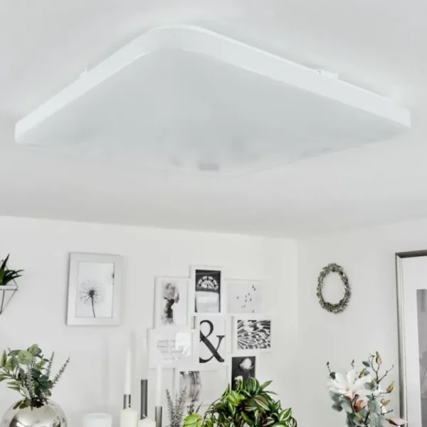 hofstein Plafonnier Melres LED Blanc, 1 lumière* Lampes Modernes