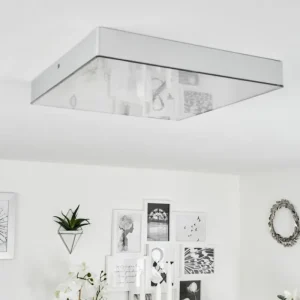 hofstein Plafonnier Mentque LED Argenté, 1 lumière* Lampes Modernes